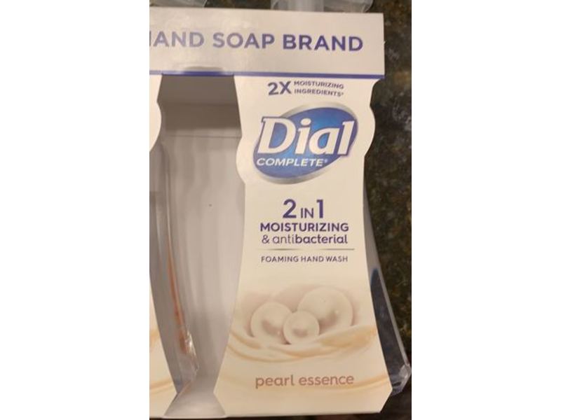 Dial Complete 2 In 1 Foaming Hand Wash, Moisturizing & Antibacterial, Manuka Honey, Pearl Essence, Pack Of 4