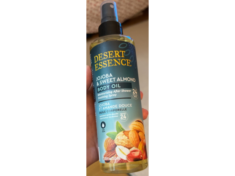 Desert Essence Body Oil, Jojoba & Sweet Almond, 8.28 fl oz/245 mL