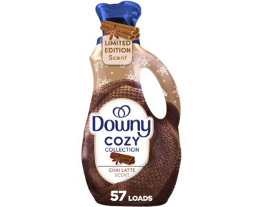 Downy Cozy Collection Fabric Softner, Chai Latte Scent, 57 Loads, 38 fl oz/1.34 L
