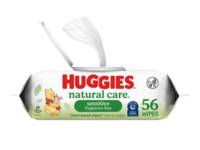 Huggies Natural Care Baby Wipes, Sensitive & Fragrance Free, 56 Count - thumbnail 1