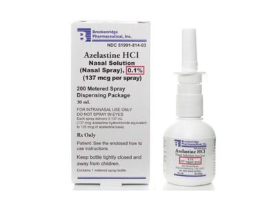 Azelastine HCl Nasal Solution (Nasal Spray) 0.1%, 30 mL, Breckenridge Pharmaceuticals (RX)