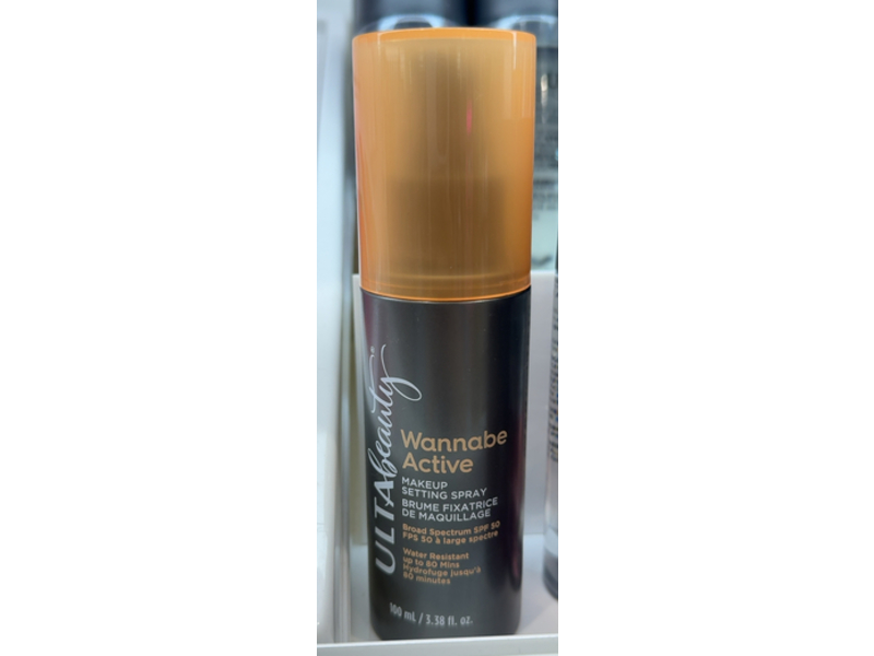 Ulta Beauty Wannabe Active Makeup Setting Spray, SPF 50, 3.38 fl oz/100 mL