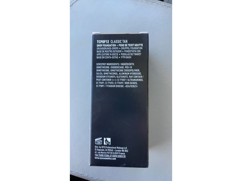 NYX PROFESSIONAL MAKEUP Total Control Pro Drop Foundation, Skin-True Buildable Coverage - Classic Tan