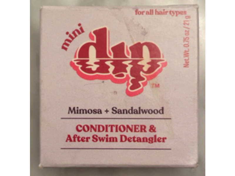 Dip Mini Conditioner & After Swim Detangler, Mimosa + Sandalwood, 0.75 oz/21 g