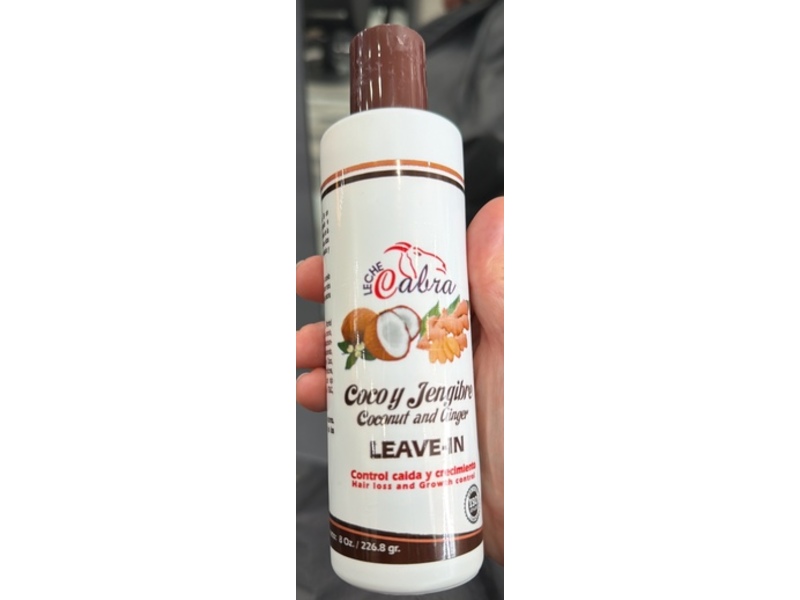 Lemuel Leche Cabra Leave-In Hair Loss & Growth Control, Coconut & Ginger, 8 oz/226.8 g