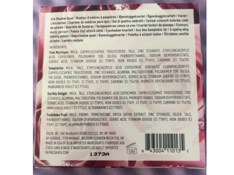 Pat Mcgrath Labs Divine Rose Luxe Eyeshadow Palette, Eternal Eden, 0.19 oz/5.6 g