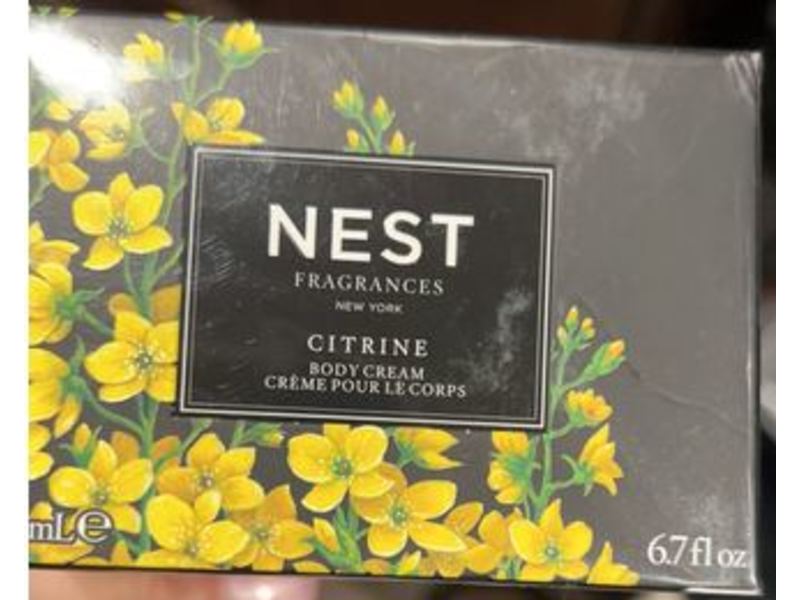 Nest Fragrance Body Cream, Citrine, 6.7 fl oz/200 mL