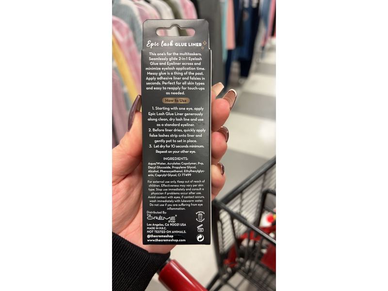 The Creme Shop Epic Lash Glue Liner - Matte Black 0.64 oz