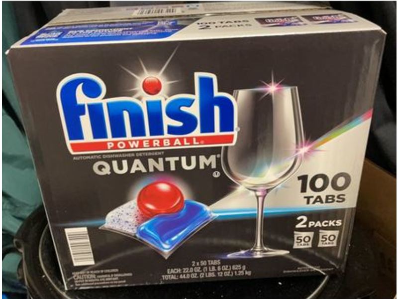 Finish Powerball Quantum Dishwasher Detergent, 100 Counts