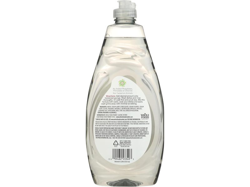 365 Whole Foods Market Dish Soap, Winterberry Saffron, 24 fl oz/710 mL