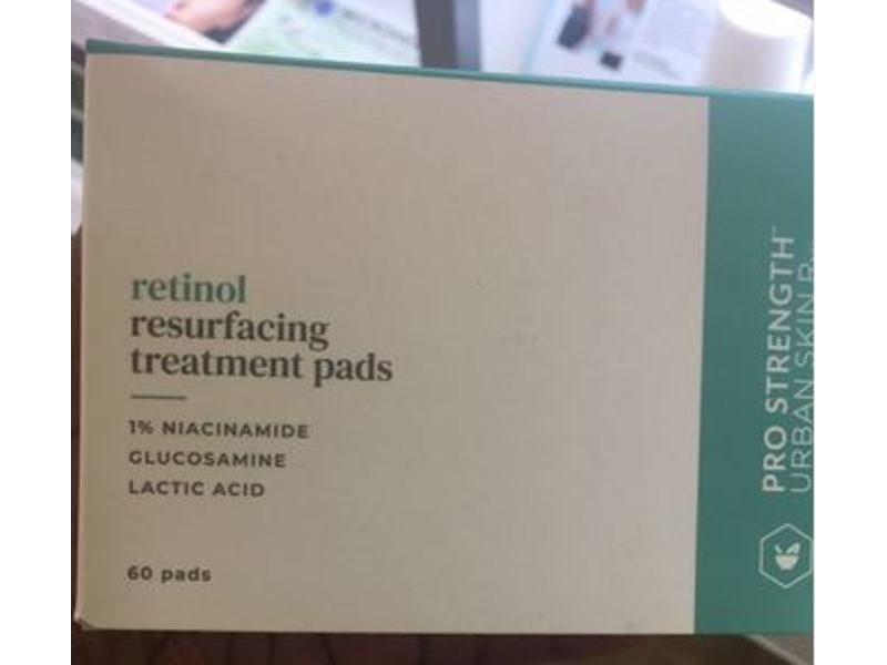 Urban Skin Rx Pro Strength Retinol Resurfacing Treatment Pads, 60 Counts