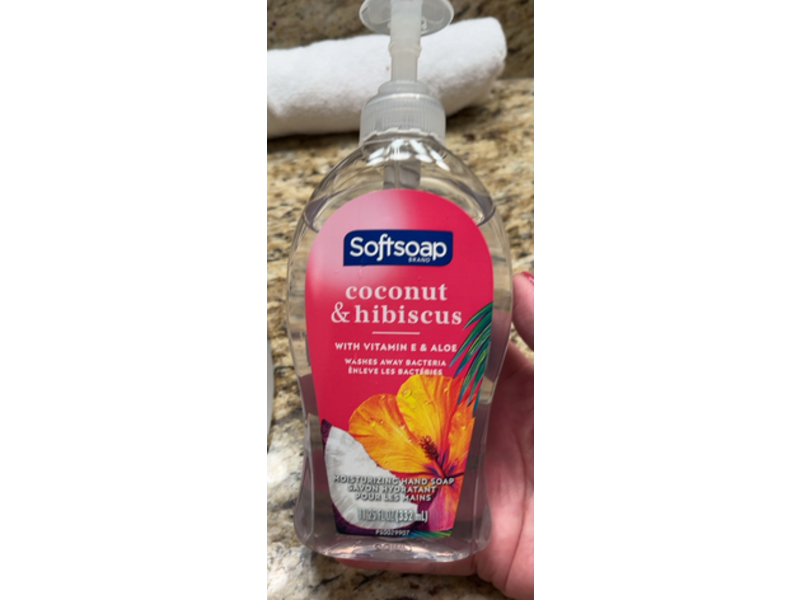 Soft Soap Moisturizing Hand Soap, Coconut & Hibiscus, 11.25 fl oz/332 mL