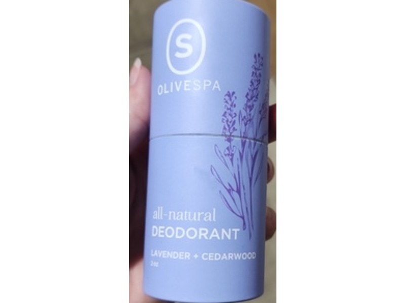 Olivespa All-Natural Deodorant, Lavender + Cedarwood, 2 oz