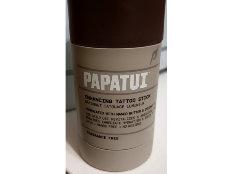 Papatui Enhancing Tattoo Stick, Mango Butter & Coconut Oil, 2.6 oz/73 g