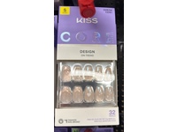 Kiss Core Design Press-On Nails, Short, Coffin Cheers, 35 Count - thumbnail 2