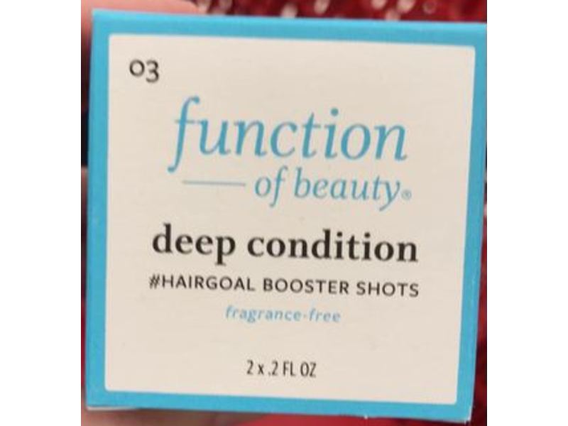 Function Of Beauty Deep Condition Hairgoal Booster Shots, Fragrance-Free, 2 fl oz