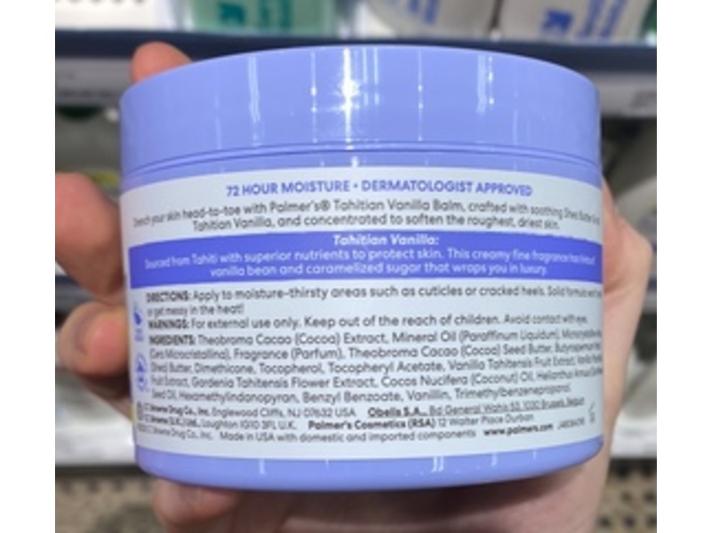 Palmer's Cocoa Butter Formula Moisture Drenching Body Balm, Vitamin E, 7.25 oz/200 g