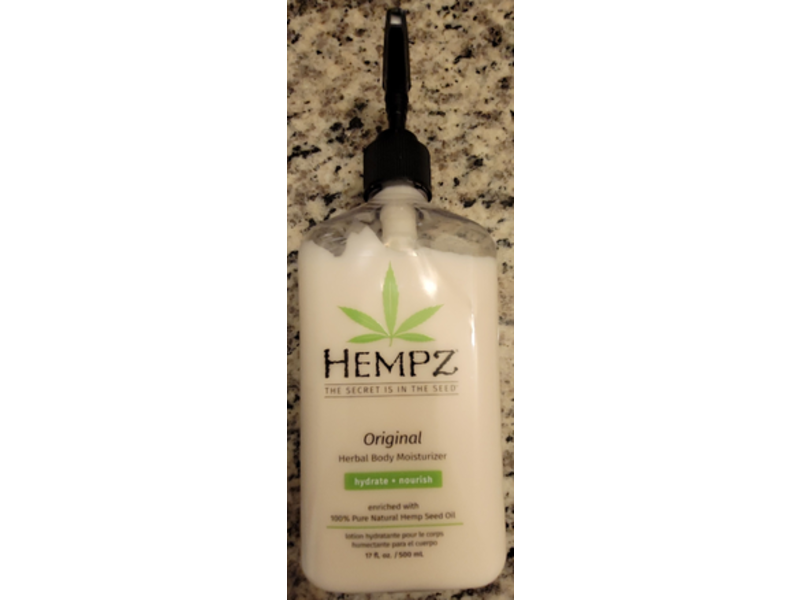 Hempz Herbal Body Moisturizer, Original, 17 fl oz/500 mL