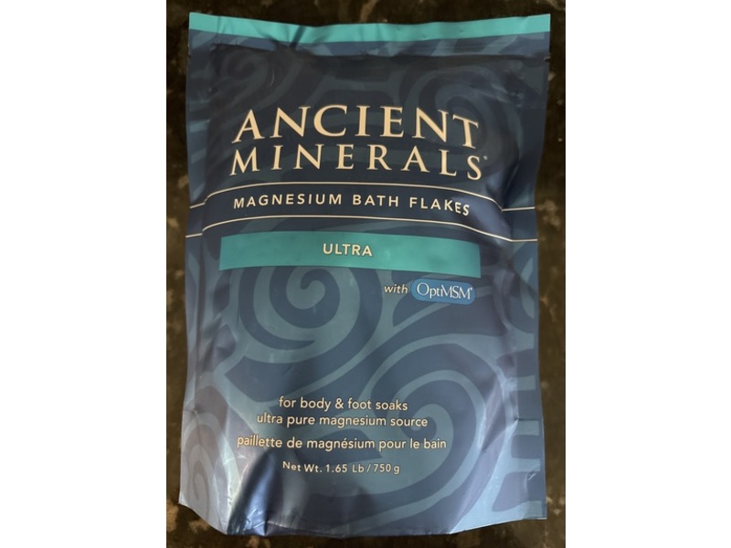 Ancient Minerals Ultra Magnesium Bath Flakes, 750 g