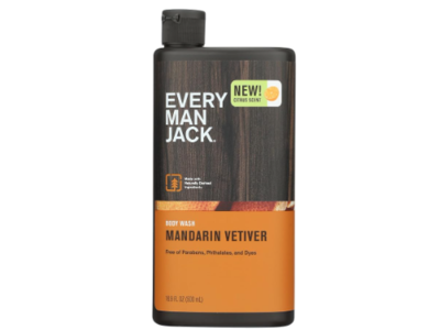 Every Man Jack Body Wash, Mandarin Vetiver, 16.9 fl oz/500 mL