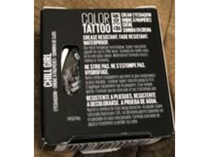 Maybelline New York Color Tattoo 24 Hr Eyeshadow, Chill Girl, 0.14 oz/4 g