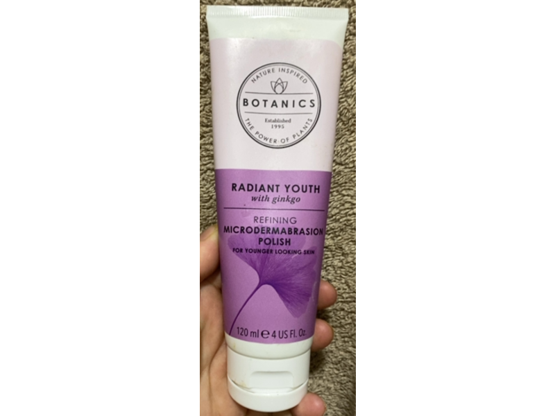 Botanics Radiant Youth Refining Microdermabrasion Polish, Ginkgo, 4 fl oz/120 mL