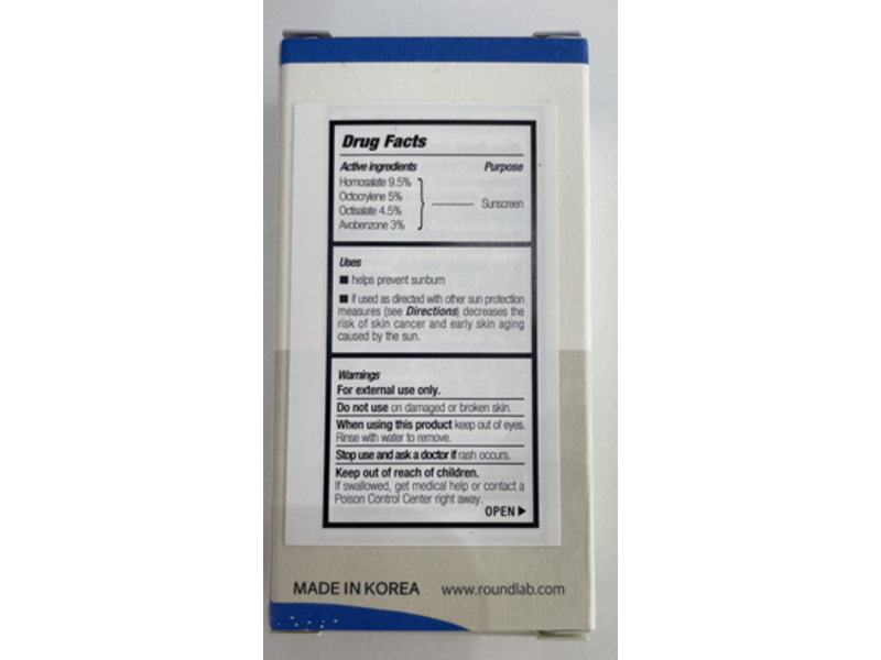 Round Lab Birch Juice Moisturizing UV Lock Sunscreen, SPF 50+, 0.67 oz/19 g