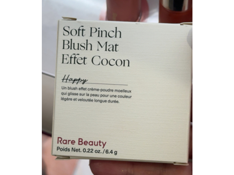 Rare Beauty Soft Pinch Blush Mat Effect Cocon, Happy, 0.22 oz/6.4 g