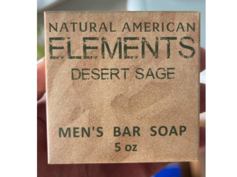 Natural America Elements Men’s Bar Soap, Desert Sage, 5 oz
