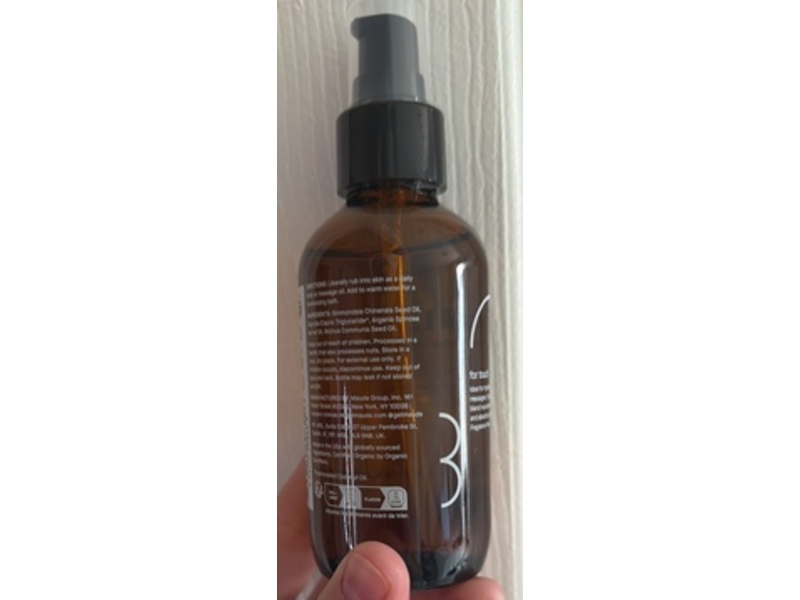 Maude Oil. No. 0 Body & Bath Oil, Fragrance-Free, 4 fl oz/118.29 mL