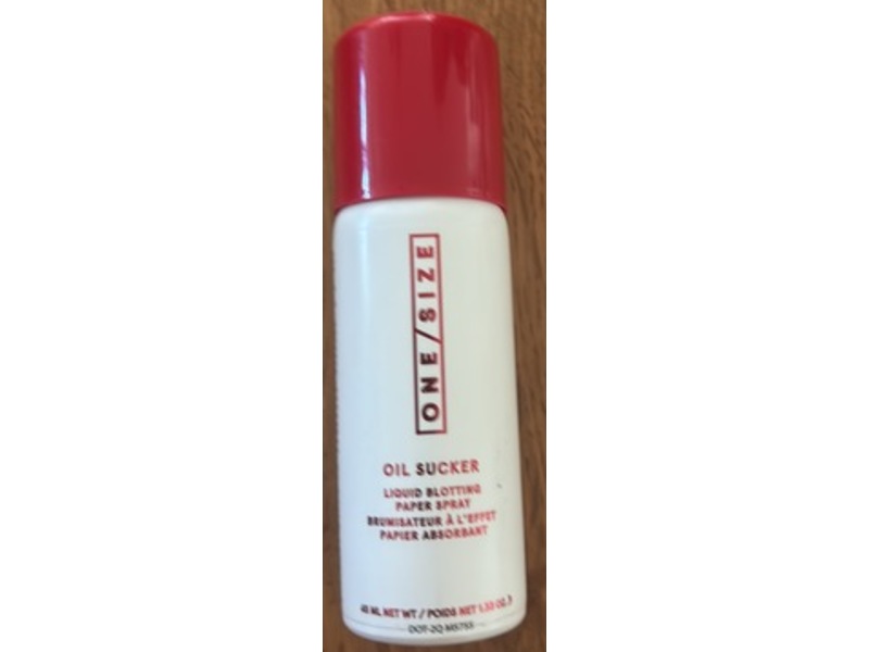 One Size Oil Sucker Liquid Blotting Paper Spray, 1.33 oz/40 mL