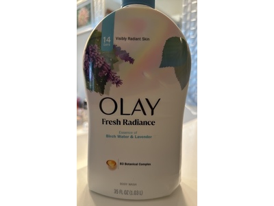 Olay Fresh Radiance Body Wash, Birch water & Lavender, 35 fl oz/1.03 L