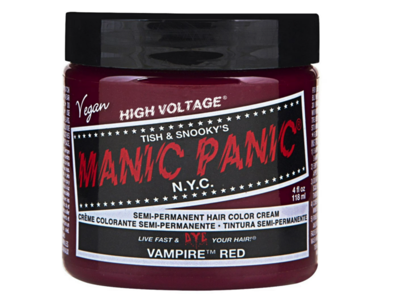 Manic Panic Semi Permanent Hair Color Cream, Vampire Red, 4 fl oz /118 mL