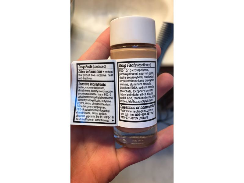 Neutrogena Nourishing Long Wear Makeup, Nude 40 Broad Spectrum SPF 20, 1 fl oz