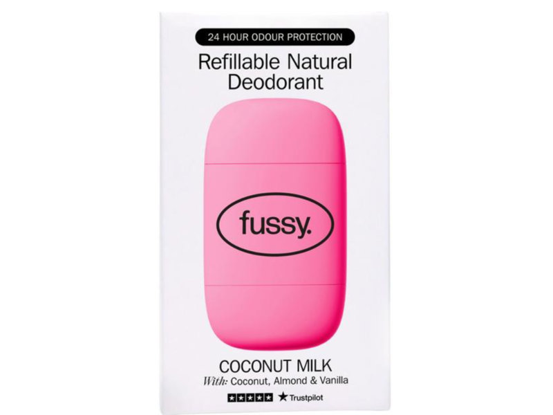 Fussy Refillable Natural Deodorant, Coconut Milk, 40 g