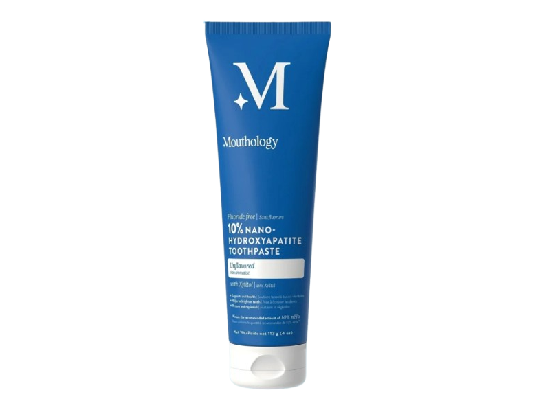 Mouthology 10% Nano-Hydroxyapatite Toothpaste, Unflavored, 4 oz/113 g