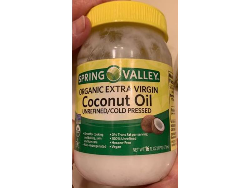 Spring Valley Organic Extra Virgin Coconut Oil, 16 fl oz/473 mL