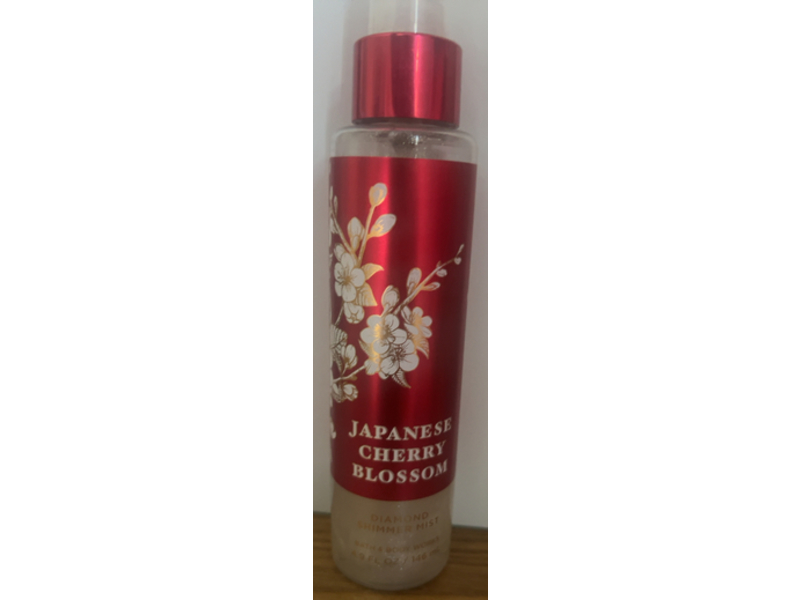 Bath & Body Works Diamond Shimmer Mist, Japanese Cherry Blossom, 4.9 fl oz/146 mL