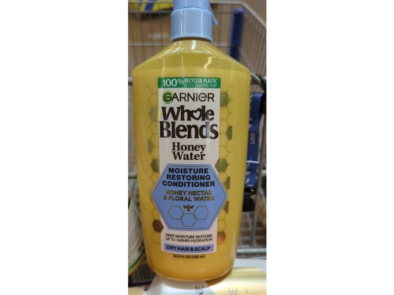 Garnier Whole Blends Honey Water Moisture Restoring Conditioner,26.6 fl oz/786 mL