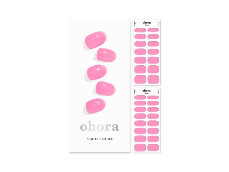 Ohora Semi Cured Gel Nail Strips, N Tint High-Teen, 30 Count