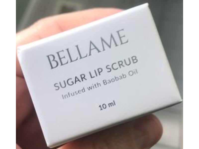 Bellame Sugar Lip Scrub, Baobab Oil, 10 mL