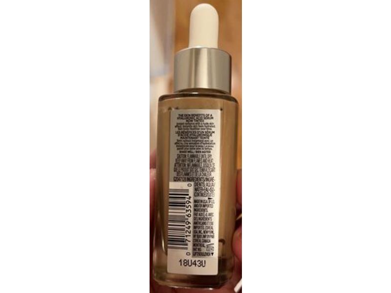 L'Oreal Paris True Match Nude Hyaluronic Tinted Serum, 4-5 Medium, 1.0 fl oz/30 mL