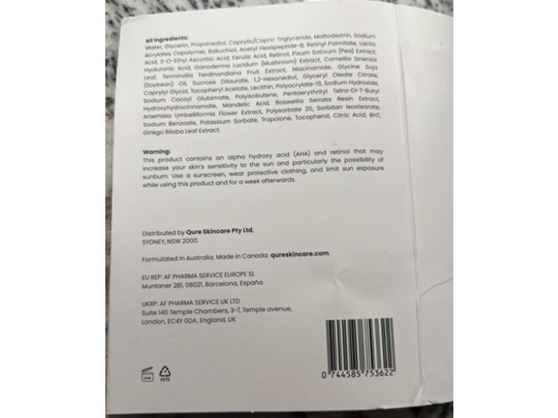 Qure All-In-One Face Serum, 0.27 fl oz/8 mL