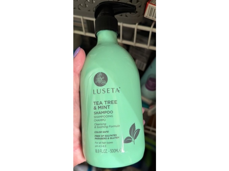 Luseta Shampoo, Tea Tree & Mint, 16.9 fl oz/500 mL