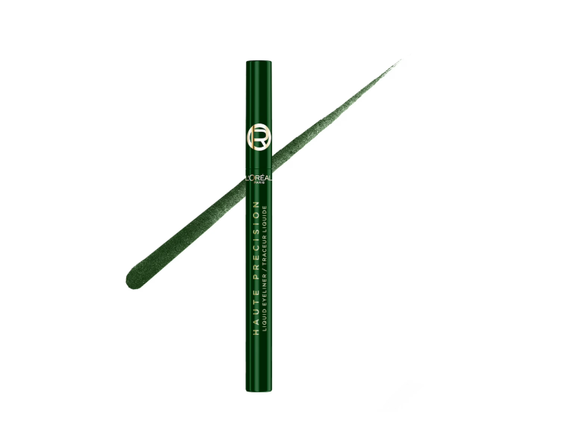 Loreal Paris Haute Precision Waterproof Liquid Eyeliner, 040 Green Velvet, 0.03 oz/1 mL
