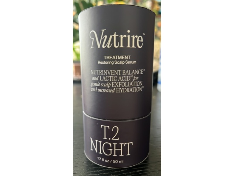 Nutrire T2 Night Treatment Restoring Scalp Serum, 1.7 fl oz/50 mL