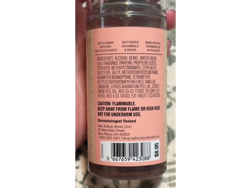 Bath & Body Works Costa Rica Fine Fragrance Mist, Pink Pineapple Sunrise, 2.5 fl oz/75 mL
