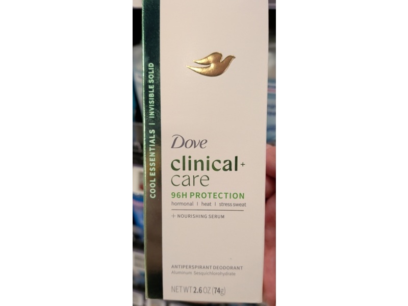 Dove Clinical Care Antiperspirant Deodorant Nourishing Serum, 2.6 oz/74 g