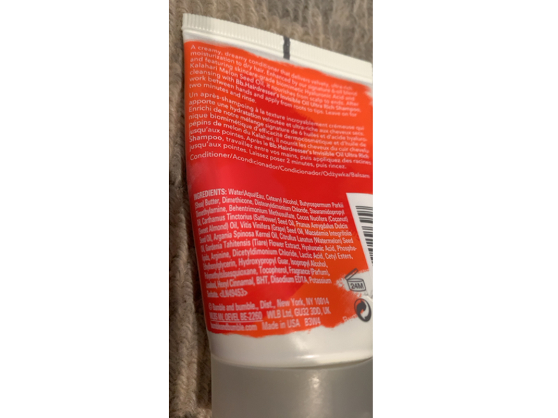 Bumble and Bumble Hairdresser's Ultra Rich Conditioner, Invisible Oil, 2 fl oz/60 mL