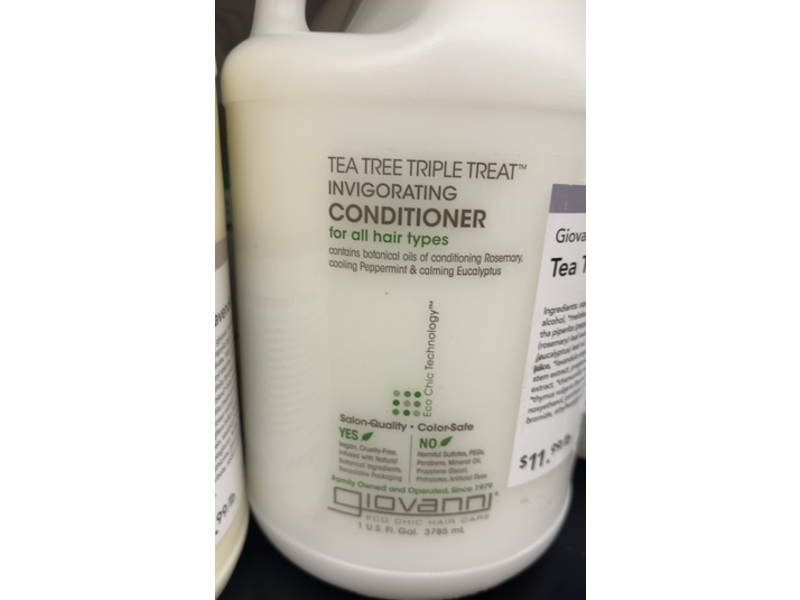 Giovanni Tea Tree Triple Treat Invigorating Conditioner, 3785 mL